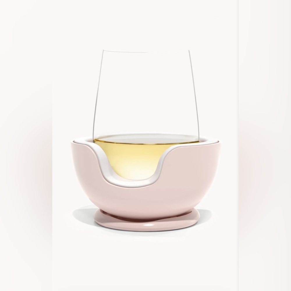 VoChill Stemless Wine Glass Chiller Single Stemless Blush New in Box